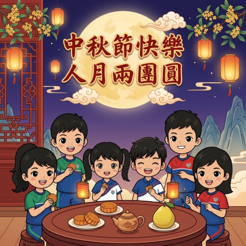 祝中秋快樂，萬事圓滿！