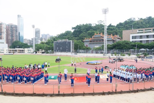 商訓青洲首度攜手 聯校運動會隆重開幕